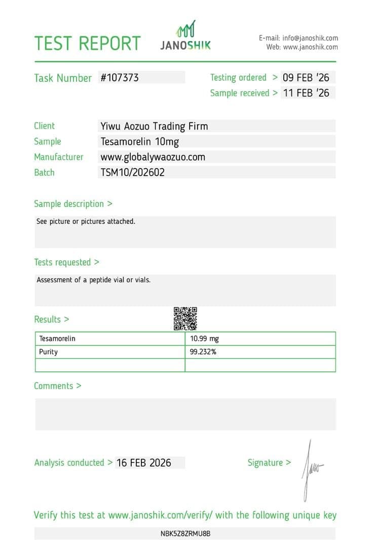 COA for Tesamorelin